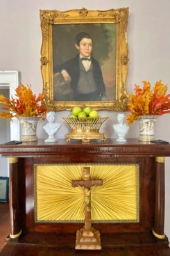 Interior of artist Andrew LaMar Hopkins' home in Savannah Georgia