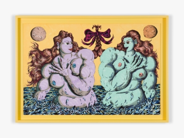 Drawing by Ana Benaroya titled Venus with a Mirror from 2021.