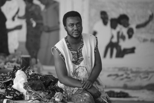 Cornelius Annor in his studio in Accra, Ghana.&amp;nbsp;