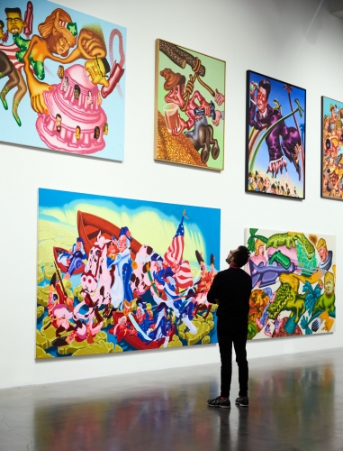 Peter Saul in the New York Times