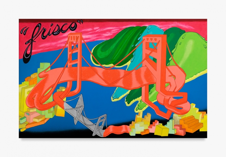 Painting by Peter Saul from 1969 titled Frisco