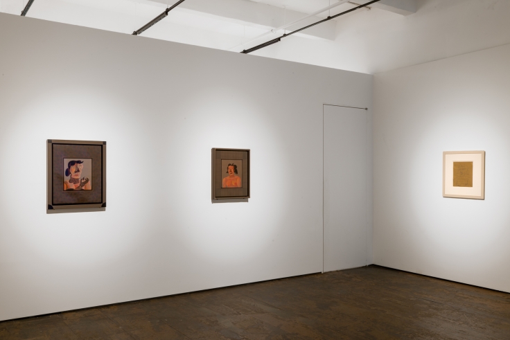Installation view of “Jim Nutt: Portraits” at Venus Over Manhattan, New York, 2022