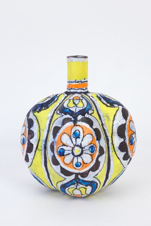 Elisabeth Kley Yellow Lobed Bottle, 2012