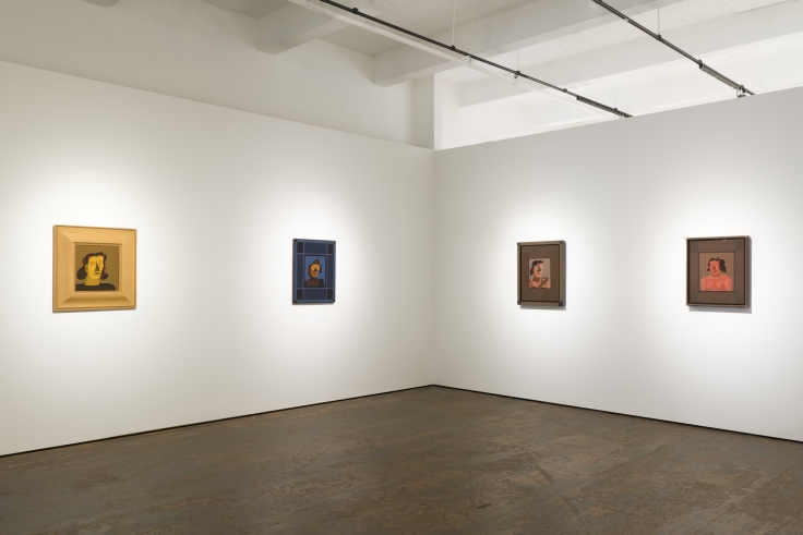 Installation view of “Jim Nutt: Portraits” at Venus Over Manhattan, New York, 2022