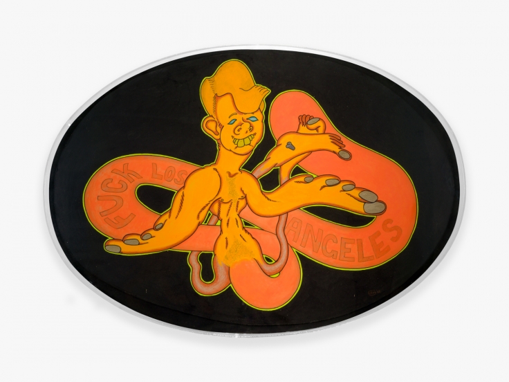 Untitled work on board by Peter Saul from 1968
