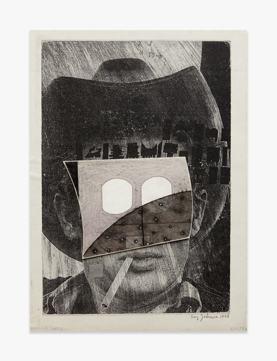 Ray Johnson Untitled (1958 James Dean with Outlet Mask)